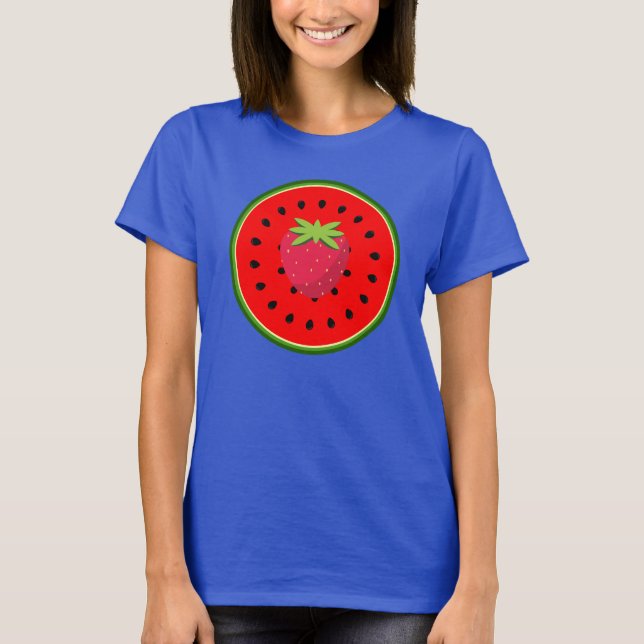 T-shirt Fraise et fraise (Devant)