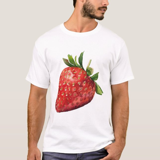 T-shirt Fraise générée par l'IA (Devant)