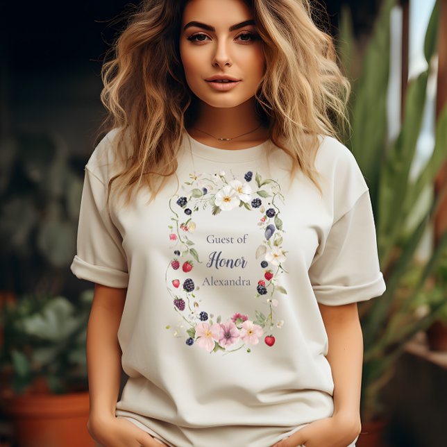 T-shirt Fraise Invité d'honneur Premier 1er anniversaire (Créateur téléchargé)