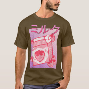 T-shirt Fraise japonaise Lait fraise Shake 90s Japa