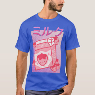 T-shirt Fraise japonaise Lait fraise Shake 90s Japa