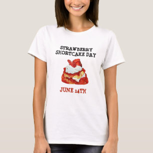 T-shirt Fraise Shortcake Day 14th Holiday Shirt