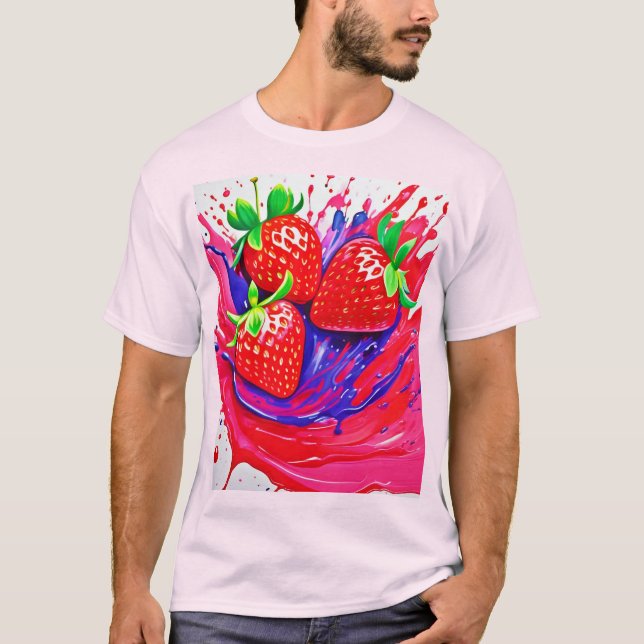 T-shirt Fraise vive (Devant)