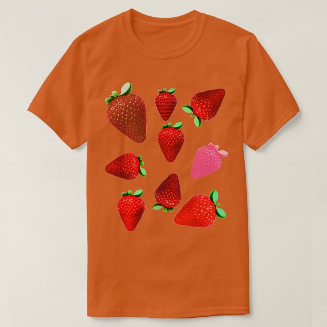 T-shirt fraises (Design devant)