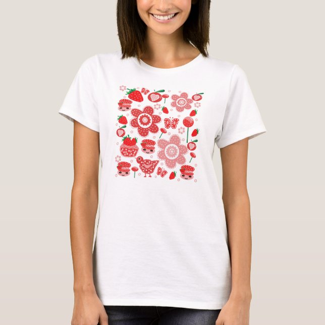 T-shirt fraises (Devant)