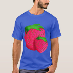 T-shirt Fraises Art Fruits Cuisine Retro les années 50 Str