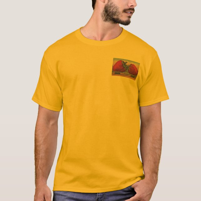 T-shirt Fraises Giant Fruit Antique Fruit Amusant (Devant)