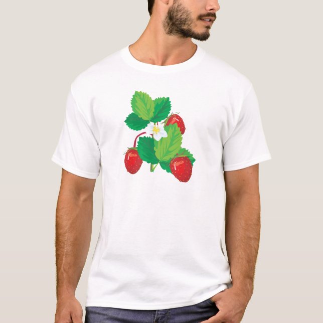 T-shirt fraises juteuses (Devant)