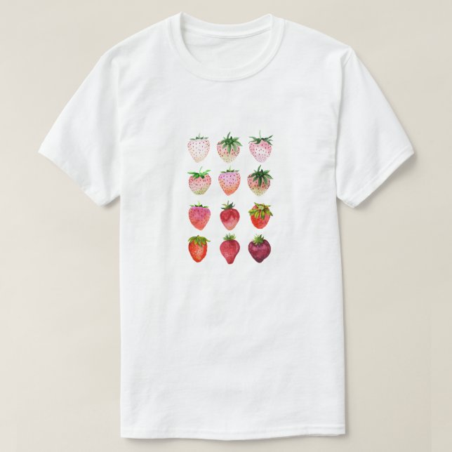 T-shirt Fraises Ombré (Design devant)