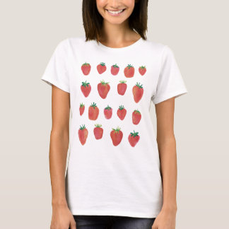 T-shirt Fraises peintes