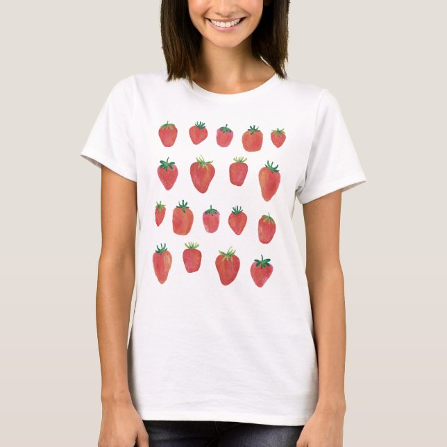 T-shirt Fraises peintes (Devant)