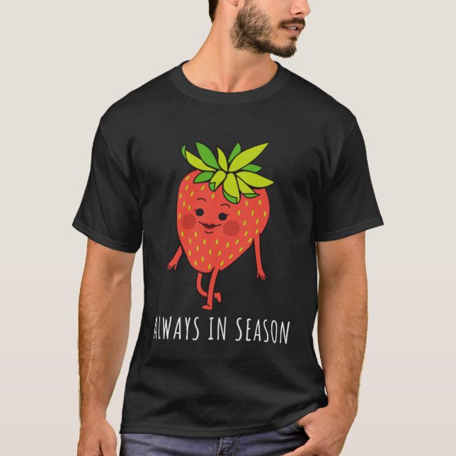 T-shirt Framboise mûre Graphique fraise fraise (Devant)
