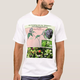 T-shirt Framboises noires sauvages d'usage