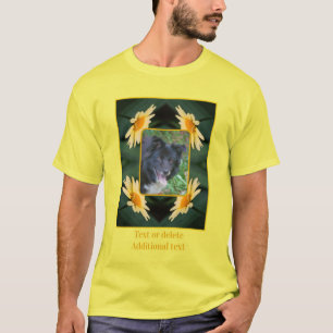 T-shirt Frame Fleur Jaune Faiser Créer Votre Propre Photo