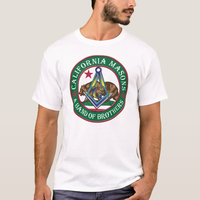 T-shirt Franc-maçons de la Californie. Une bande des (Devant)