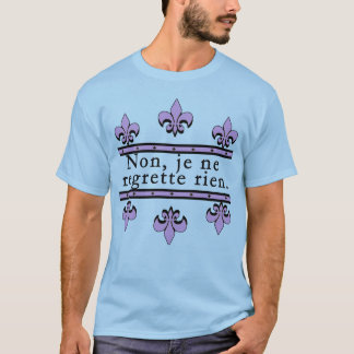 T-shirt Français aucuns produits de regrets