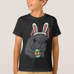 T-shirt Français Buldog Bunny mignon Français Chien Hommes