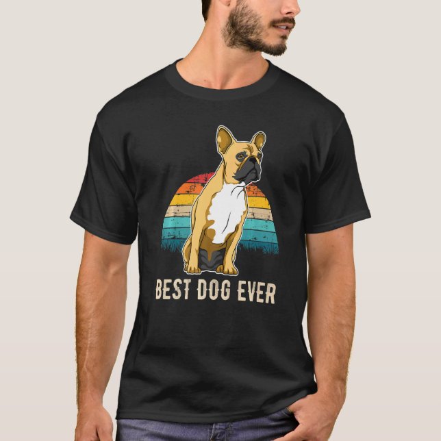 T-shirt Français Buldog Frenchie Sunset 1 (Devant)