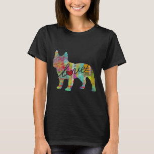 T-shirt Français Bulldog Frenchie Aime Une Lumière Et Colo
