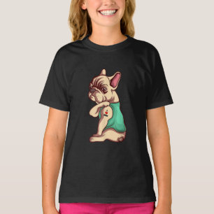 T-shirt français bulldog i love maman tatouage amant cadea