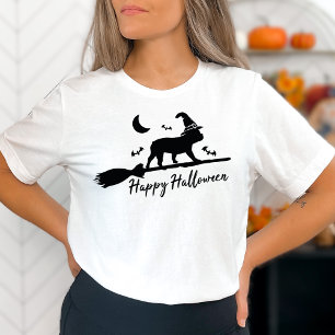 T-shirt Français Bulldog mignon Français Broomstick Hallow