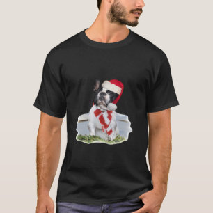 T-shirt Français Bulldog Noël Jour Fêtes Cadeaux C