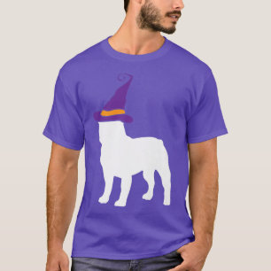 T-shirt Français Bulldog Witch Casquette Lazy Costume Hall