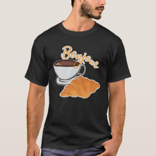 T-shirt Français Croissant France Drapeau Français Francop