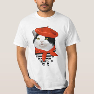 T-shirt Français de chat