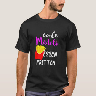 T-shirt Français Fries Filles Cool Frits alimentaires Pomm