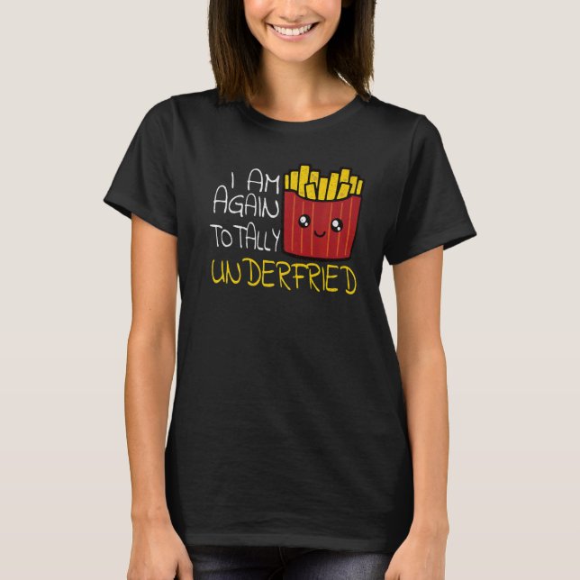 T-shirt Français Fries Restauration Rapide Manger Français (Devant)