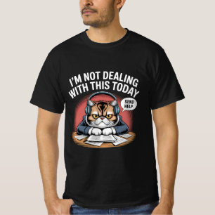 T-shirt "Français grincheux : Trop français pour sourire T
