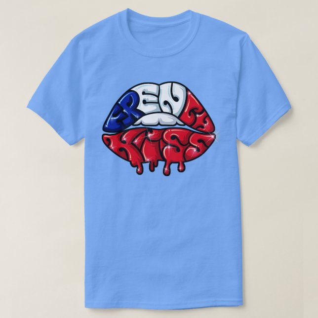 T-shirt Français Kiss 1 (Design devant)