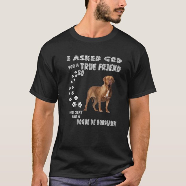 T-shirt Français Mastiff Chien Maman Costume Papa, Mignonn (Devant)