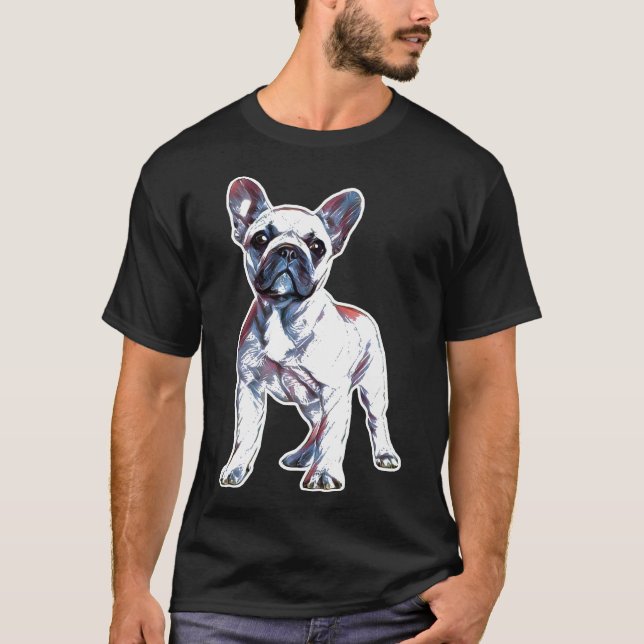 T-shirt Français mignon Français Bulldog Français Chien ch (Devant)