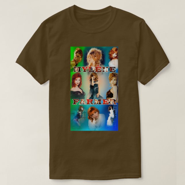 T-shirt Français Mylène Farmer France Mylène Farmer 2023 J (Design devant)