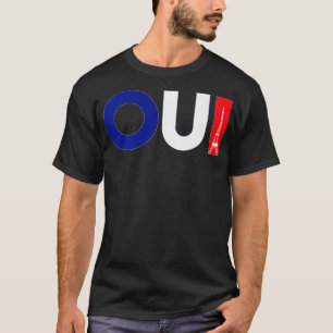 T-shirt Français Word Oui Signification Oui Drôle Enseigna