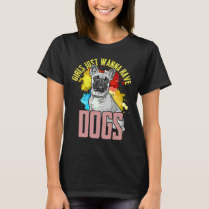T-shirt Française Bulldog Filles Veuille Juste Avoir Le Fr