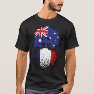 T-shirt France Australie Australie Australie drapeau des r
