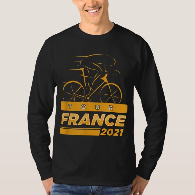 T-shirt France Bicycle Français Road Racing Summer Tour Fr (Devant)