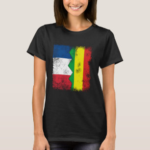 T-shirt France Bolivie Drapeaux Moitié Boliviennes Françai