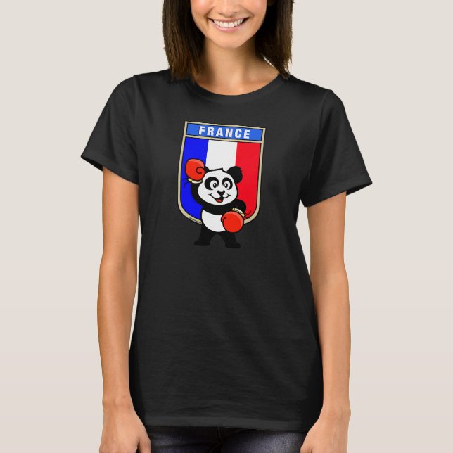 T-shirt France Boxe Panda (Devant)