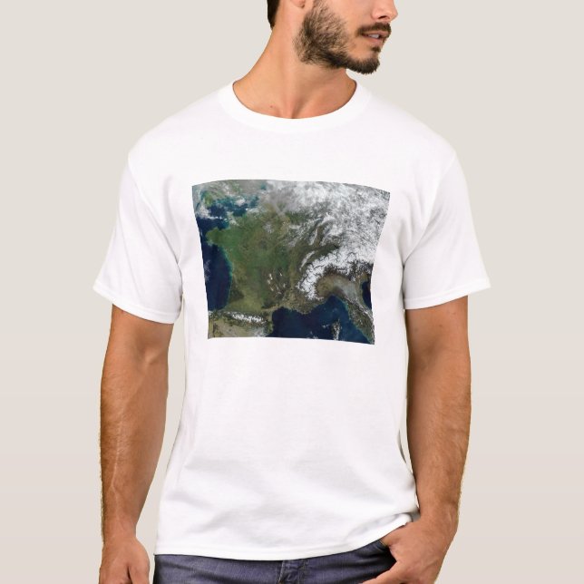 T-shirt France de l'espace (Devant)