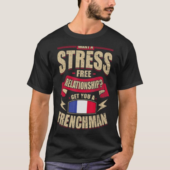 T-shirt France Drapeau Fiers Français Hommes & Femmes 3 (Devant)