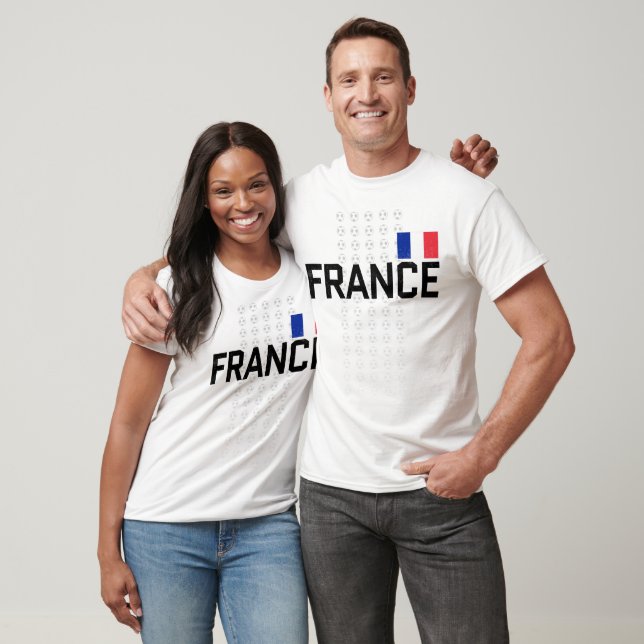 T-shirt France Équipe Nationale De Football Fan Français (Unisexe)