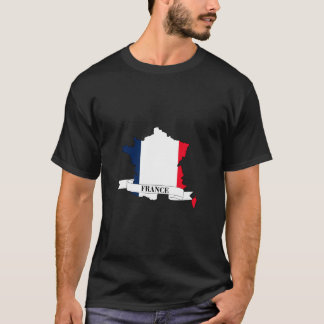 T-shirt France flag map