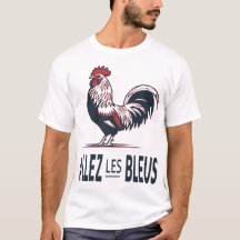 T-Shirt France Football | Coq Allez Les Bleus 