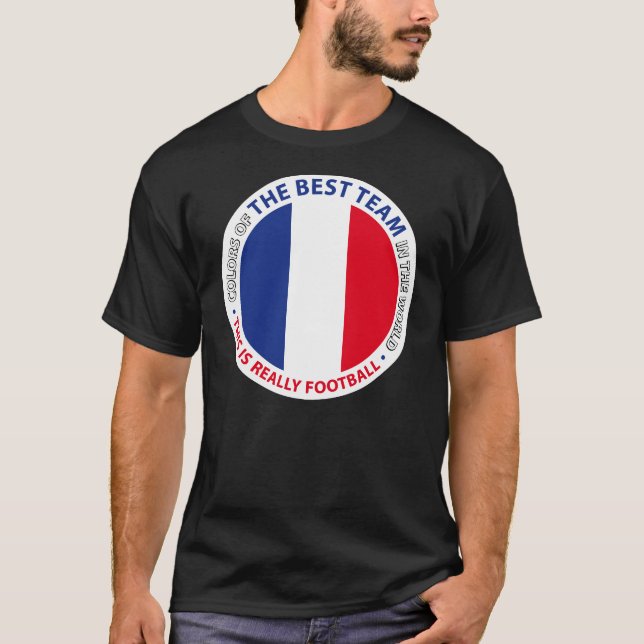 T-shirt France Frankreich Art Shield (Devant)
