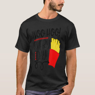 T-shirt France Fries Sa Fête Vendredi Vendredi Nourriture