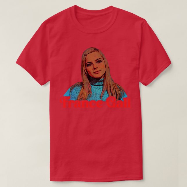 T-shirt France Gall French YIcon Fan Art (Design devant)